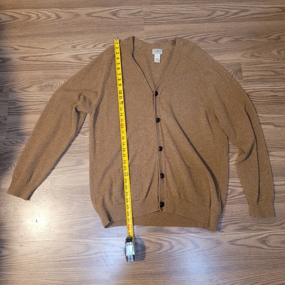 Vintage Brown LL Bean Cardigan Sweater - Picture 6 of 9